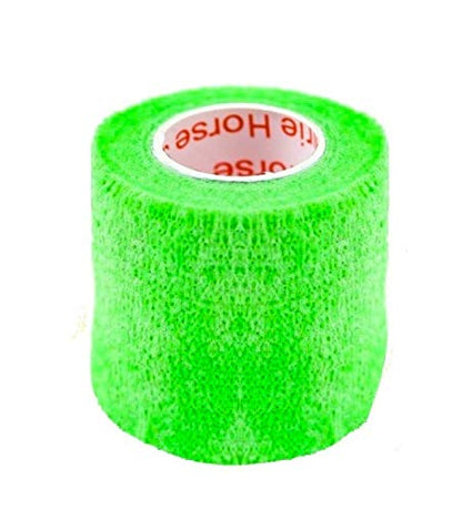 2 Inch Self Adhesive Bandage Wrap & Athletic Tape - 24Pk, Neon Green - color: Neon Green, size: 24 Rolls