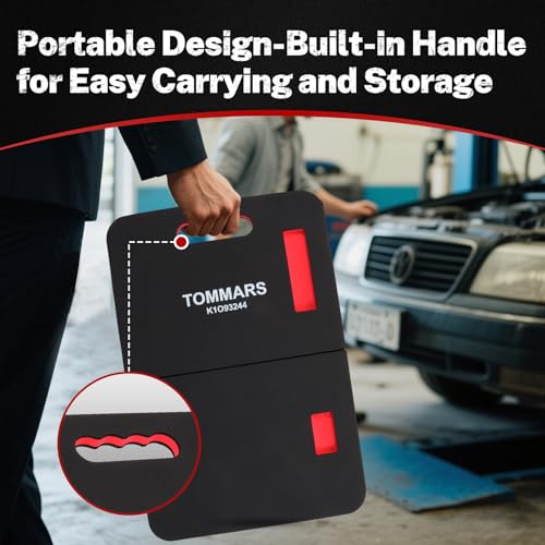 TOMMARS 0.9 Inch Thick Foldable Mechanic Kneeling Pad, 23.6 x 15.7 Inches - size: 23.6in Length-1-Fold