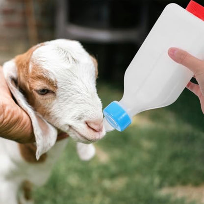 Toddmomy Calf Feeding Bottle Lamb Milk Feeder Nursing Bottle for Goat Sheep and Small Animals Farm Animal Milk Feeder 9.05 X 4.92 X 3.14 in 1 Pack