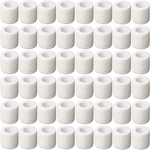 Treela 64 Pack 2" X 5 Yards Self Adhesive Bandage Wrap White - color: White, size: 2 Inch X 5 Yard