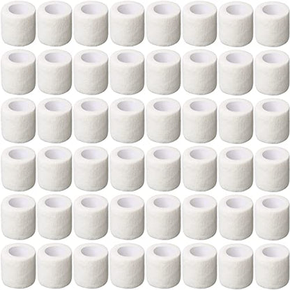 Treela 64 Pack 2" X 5 Yards Self Adhesive Bandage Wrap White - color: White, size: 2 Inch X 5 Yard