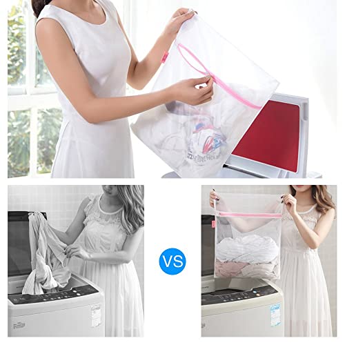GOGOODA Mesh Laundry Bags for Delicates Durable Protective Wash Bags (Pack of 2) - size: 1XXL, 1XL,1L,1M,1S,2 bra bags (Pack of 2)