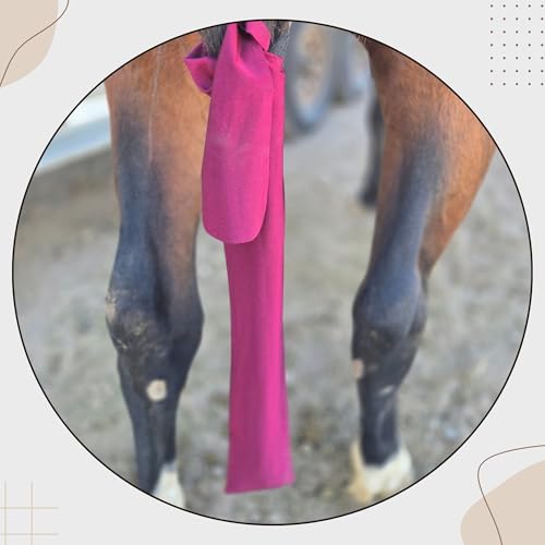 Ranch Hand Premium Tail Bag – Horse Tail Bag Made from Durable Stretchable – Gentle on Hair and Free from Damage – Horse Tail Protection Bag for Grooming – 24 Inches- Maroon - color: Maroon