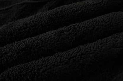 Toddler Winter Coats Baby Boys Girls Fuzzy Sherpa Fleece Jackets - color: Z-black, size: 2-3T