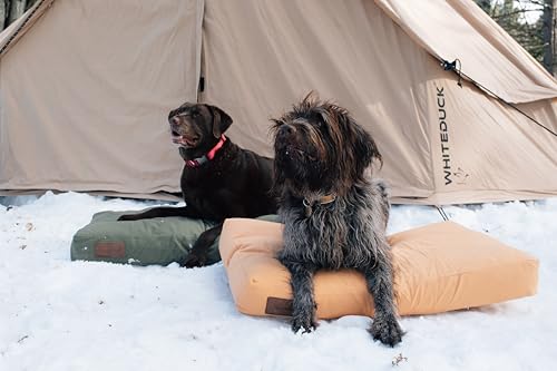 WHITEDUCK Dog Bed Cover (Tan) 28" Lx20 Wx4.3 th (S) - color: Tan - Only Cover, size: Small