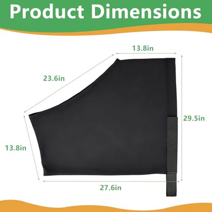 Breathable Horse Shoulder Guard Thick Stretchy, UV Protection Horse Slinky for Outdoor, Adding Comfort Prevents Chafing Black