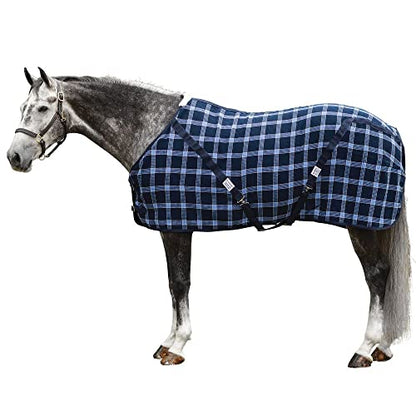 Dura-Tech Plaid Cashmelon Cooler Sheet | Horse Comfort Maximization | Versatile Stable Use | Plaid Design for Style - size: 86