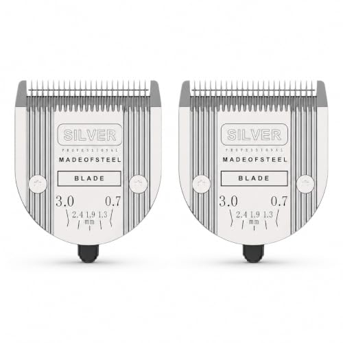 5 in 1 Replacement Blade Compatible with WAHL Bravura Chromado Creativa - color: 2 Pack Silver
