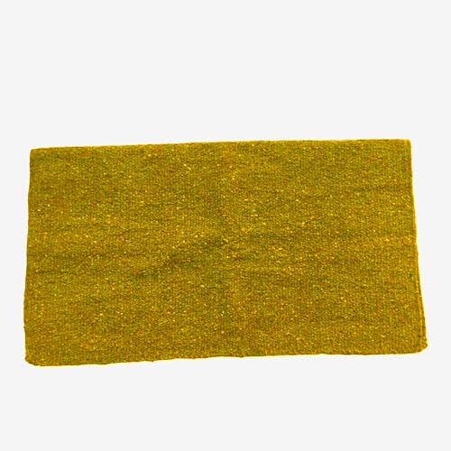 Majestic Ally Solid Color 34"x 36" Traditional Acrylic Saddle Blanket with Hemline Edges-3.7 lbs (Yellow) - color: Yellow