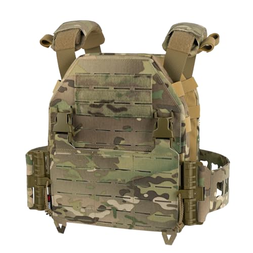 YAKEDA Tactical Training Vest with PALS System - Adjustable Straps Quick-Release Buckle for Hunting - color: Multicolor
