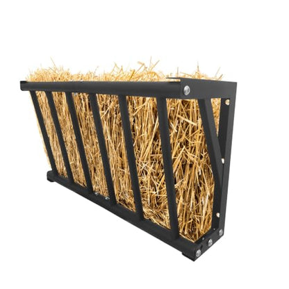 Heavy Duty Carbon Steel Hay Feeder Rack – Wall Mounted, Space-Saving, Rust-Resistant, Durable, for Horses, Goats, Sheep & Cattle – Easy to Install, Indoor & Outdoor Farm Use, Size: 40 - size: 40 inch