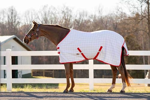MIller's Aussie Ripstop Stable Sheet - color: EC Red, size: 69