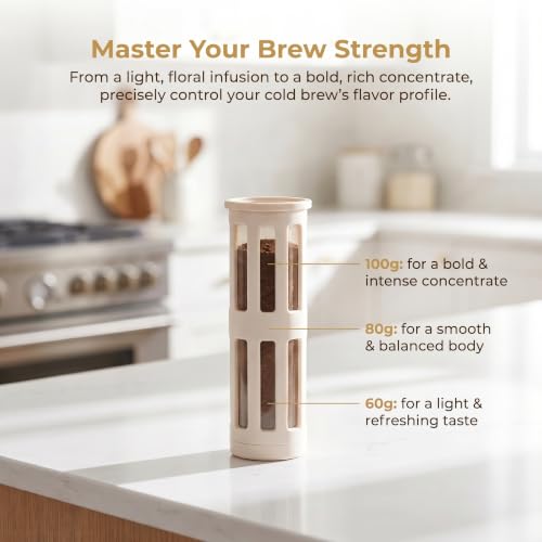 Cold Brew Coffee Maker, 40oz BPA-Free Iced Coffee and Tea Pitcher