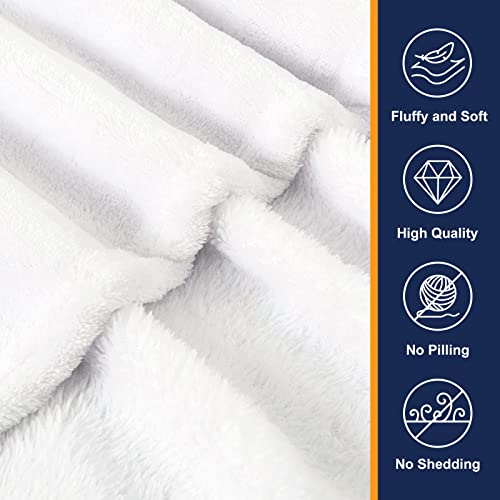 Aimego Black White Dog Cat Blanket 50"x60" Flannel Gift for Animal Lovers - color: Animals Blanket, size: 50"x60"