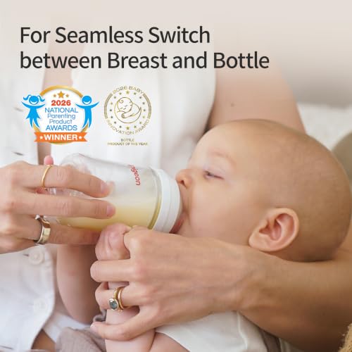 Pigeon Glass Baby Bottles Wide Neck, 8.1 Oz, Pack of 2 - color: 8.1 Ounce, 2 Packs