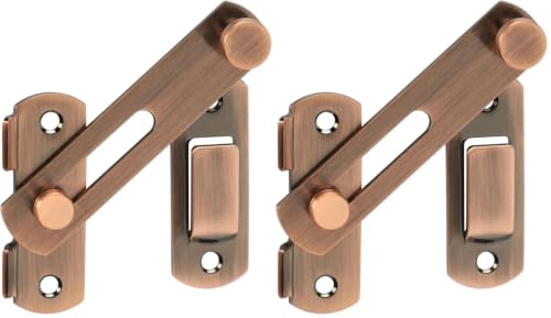 Alise 4 inch Flip Latch Gate Latches, Safety Door Lock for Barn Wood Fence Sliding French Doors,Heavy Duty SUS304 Stainless Steel Gate Hardware Red Bronze MS9500-R (Pack of 2) - color: Red Bronze, size: 4 Inch (Pack of 2)