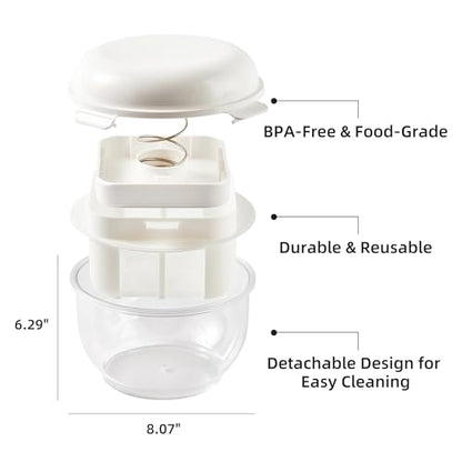 Greek Yogurt Strainer 2 QT Ultra-Fine Mesh Filter with Spring Press | Yogurt, Kefir, Nut Milk & Soy Milk Strainer, BPA-Free Large Yogurt Container for Home Kitchen, MultiFunctional Yogurt Filter