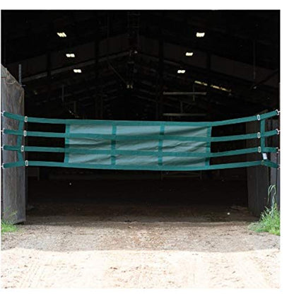 Dura-Tech Aisle Guard | Color Black | Expands 10' to 12' | High Visibility Nylon Mesh | Promotes Maximum Airflow | Comes with Installation Kit Quality - color: Black