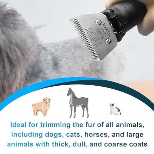 Sizi 10W Dog Grooming Clipper Replacement Blades, Compatible with Ainds, Oster A5, Wahl Km10 and Other Series Clippers, Blade Size-10W Cut Length 1/16"(1.5mm) - color: 10w