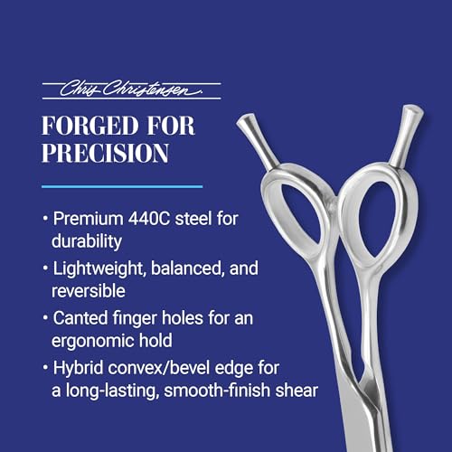 Chris Christensen Classic Series Grooming Shears, Full Set of Shears With Case, Groom Like a Professional, Any Skill Level, Made From 440C Japanese Steel - size: 7-8.5 inch Set of all 4 Shear Types