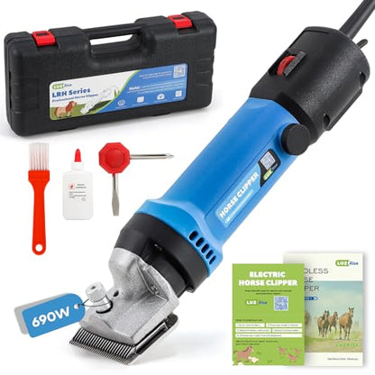 Horse Clippers 690W 28000RPM, with 6 Speed Adjustable