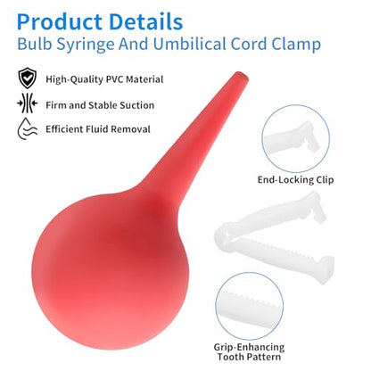 Animal Birth Kit: Clamps, Hemostat, Feeding Tube & Collars for Puppies | Complete kit for puppies, kittens, lambs. Includes 15 clamps, scissors, bulb syringe. Trusted for farm & home use.