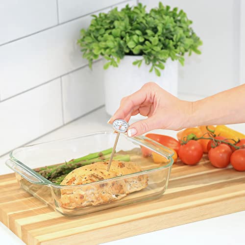 Escali AH2 Instant Read Small 1-inch Dial Thermometer Fahrenheit Protective Sheath Shatter Proof NSF Certified Commercial (5-inch Probe Length) - style: Dial
