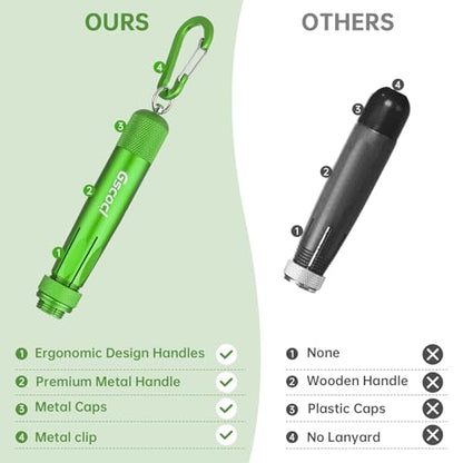 Aluminum Lumber Crayon Holder, 1/2 in Crayons, Green 2 Pack - color: Green-2