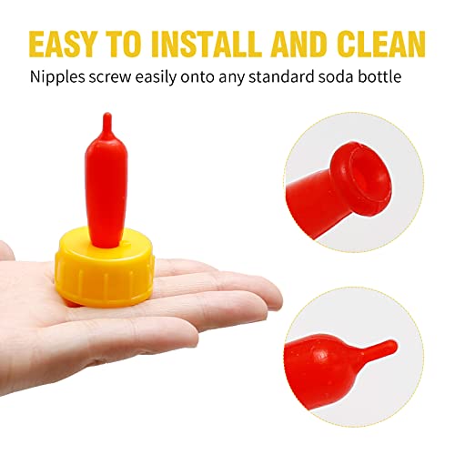 5 Sets 500ml Lamb Feeding Bottles for Lamb, Goat, Sheep - Farm Livestock Baby Milk Nursing Supplies
