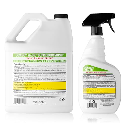 Cowboy Magic Super BodyShine Value Pack Detangler for Coat, Mane & Tail for Horses & Dogs, Mane and Tail Detangler Spray, Instant Detangling, Reduce Hair Breakage, Nourish Hair & Radiant Shine