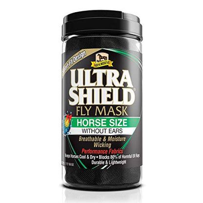 Absorbine UltraShield Fly Mask, Horse Size No Ears