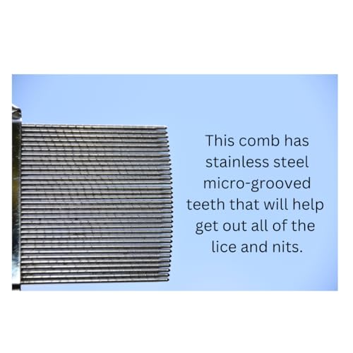 Terminator Stainless Steel Lice Comb, Professional Nit Removal Tool for All Hair Types