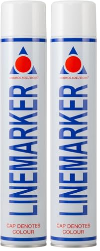Aerosol Solutions Line Marker White 26 Oz | Athletic Field Marking Paint, All Purpose Striping Paint | Perfect for Sports Fields, Pavement, Grass & Construction (Pack of 2) - color: White, size: 26 Ounce (Pack of 2)