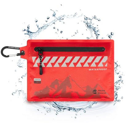 RHINO RESCUE Waterproof First Aid Kit, 114pc Ultralight Compact Gear - size: EDC
