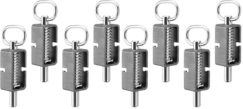 SPARKWHIZ Weld-On 5/8" Spring Latch Assembly with Plain Tube, Trailer Gate Latch, Pack of 8 - size: Pack of 8