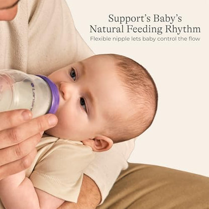 Lansinoh Anti-Colic Baby Bottles, 5 Ounces, 4 Count - style: 5 Ounce, S Flow, 4 Count