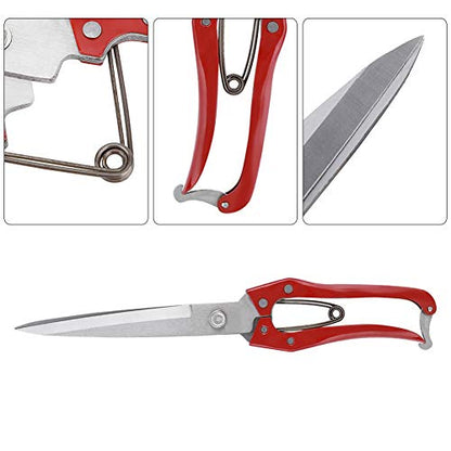 Generic Manual Stainless Steel Sheep Shears, with Spring Loaded Detachable Blade, for Livestock Trimming Shearing Sheep Rabbits Horses Pets