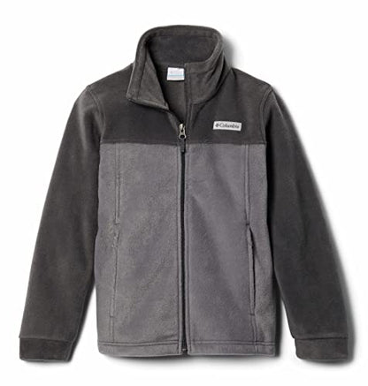 Columbia Youth Steens Mountain II Fleece Jacket - color: City Grey/Shark, size: 3-6 Months