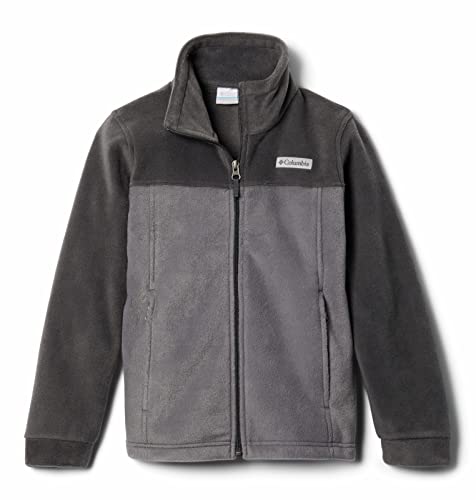 Columbia Youth Steens Mountain II Fleece Jacket - color: City Grey/Shark, size: 6-12 Months