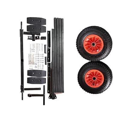 Boat Trailer Dolly 420 lbs Capacity, Adjustable Trailer Mover with Steel Frame & 15.7" Pneumatic Tires& Non-Slip Support Bracket for Kayak, Motorboat, Fishing Boat