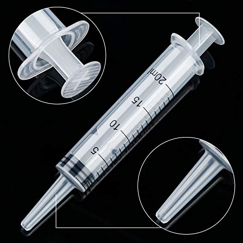Boao 10 Pack Plastic Syringes Without Needle for Epoxy Resin,20 Ml - size: 20 ML