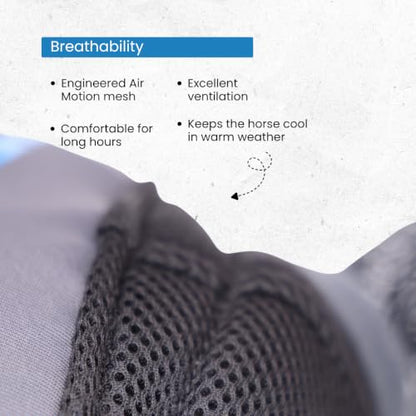 Shires FlyGuard Pro Air Motion Fly Mask with Ears – Full Size | Lightweight Breathable Air Motion Fabric for Superior Comfort | Protects Against Flies & Insects | Secure Fit | Dark Grey - size: Full