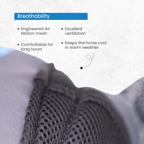 Shires FlyGuard Pro Air Motion Fly Mask with Ears – Cob Size | Lightweight Breathable Air Motion Fabric for Superior Comfort | Protects Against Flies & Insects | Secure Fit | Dark Grey - size: Cob