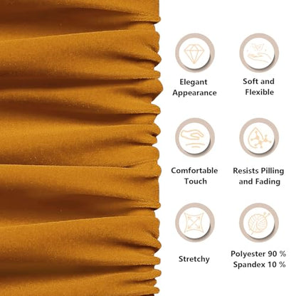 KKJIAF 5 Yard Gold Stretch Velvet Fabric 60" Wide for DIY Crafts - color: Gold, size: 5 Yard
