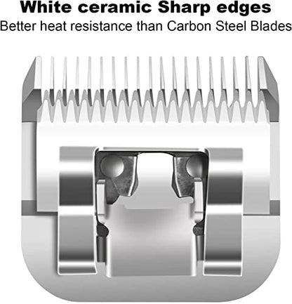 4FC Grooming Ceramic Pet Clipper Blades Compatible with Andis & Oster A5 - color: Silver, size: 4FC 9.5mm