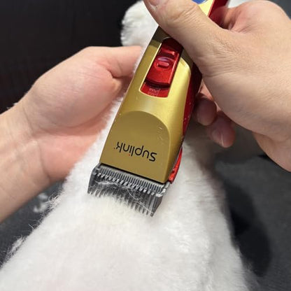 Dog Clippers for Grooming for Thick Heavy Coats, 4 Blade (1/3/6/9mm)