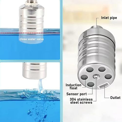 Water Float Valve, Auto Level Control, 304 Stainless, 1/2 in & 3/4 in - color: 1 Pack, size: Short
