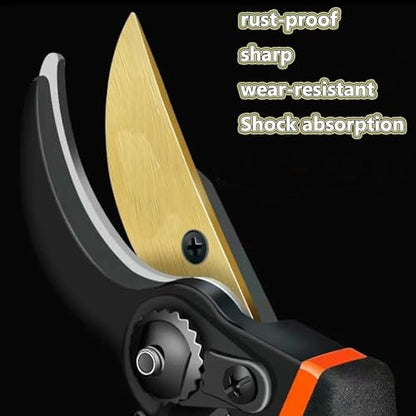 Ultra Sharp Titanium Steel Pruning Shears, Cuts 3X Easier, Rust-Resistant, Effortlessly 1-Inch Cut Capacity Garden Scissors, Ergonomic Handle - style: gy-b09