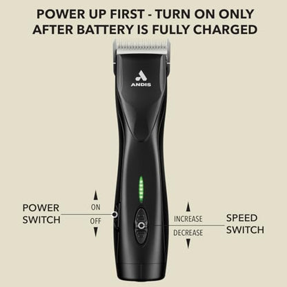 Andis 79170 Pulse Zr II 5-Speed Detachable Blade Clipper - color: Black
