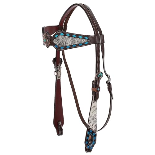 Showman Copper Hide Classics Browband Headstall & Breast Collar Set